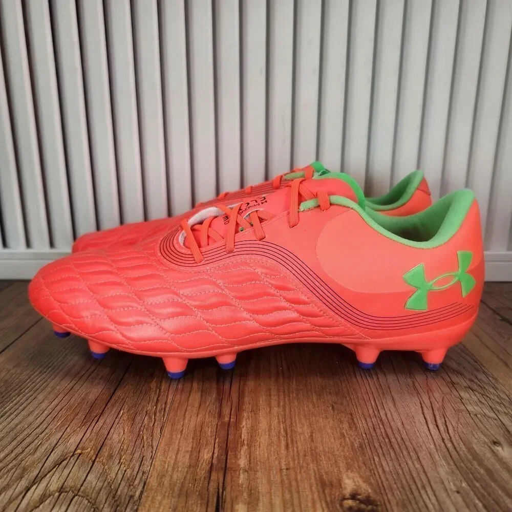Under Armour Magnetico Clone Pro 3 Womens 10 Red Green Soccer Cleats 3027497-600